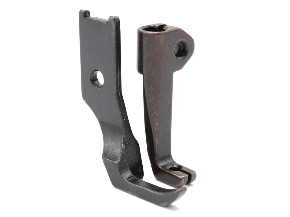 Left Toe Zipper Foot (Smooth-No Teeth) for Compound Walking Foot Machines
