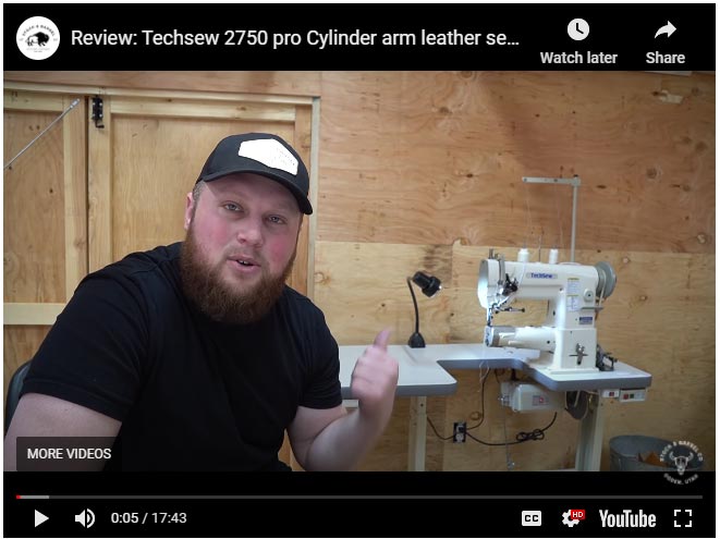 Techsew 2750 PRO Cylinder Walking Foot Industrial Sewing Machine