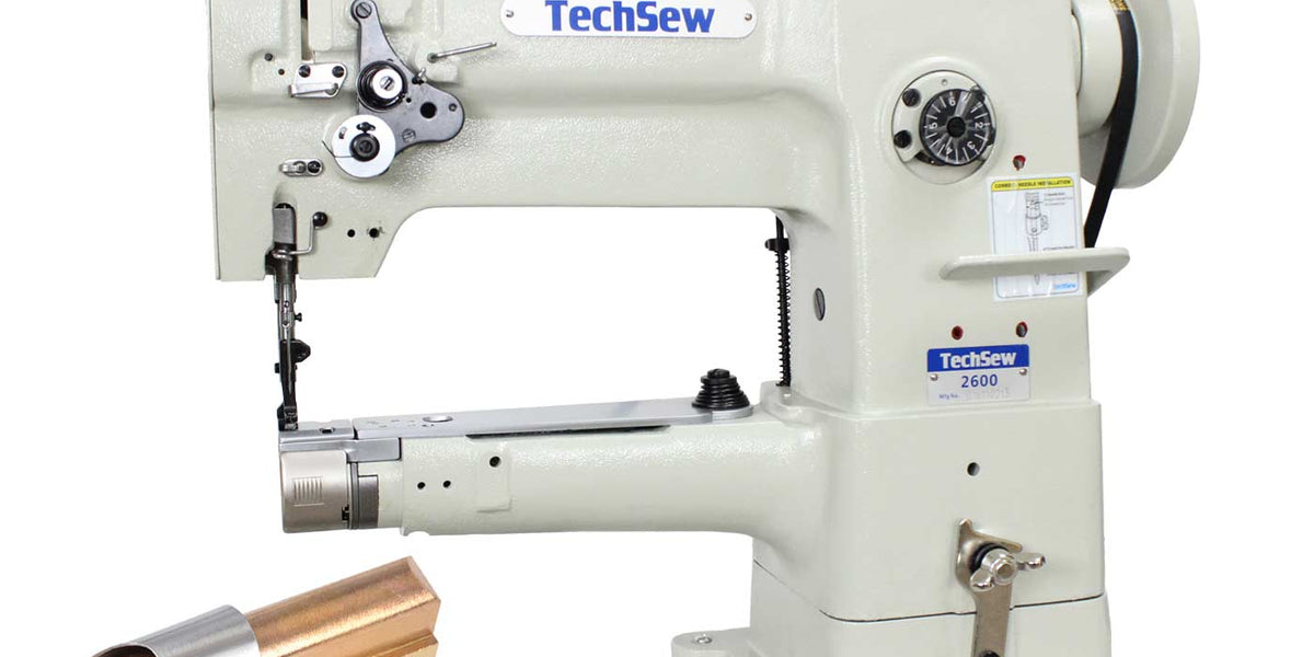 Techsew 2600-B Narrow Cylinder Industrial Sewing Machine with Binding ...