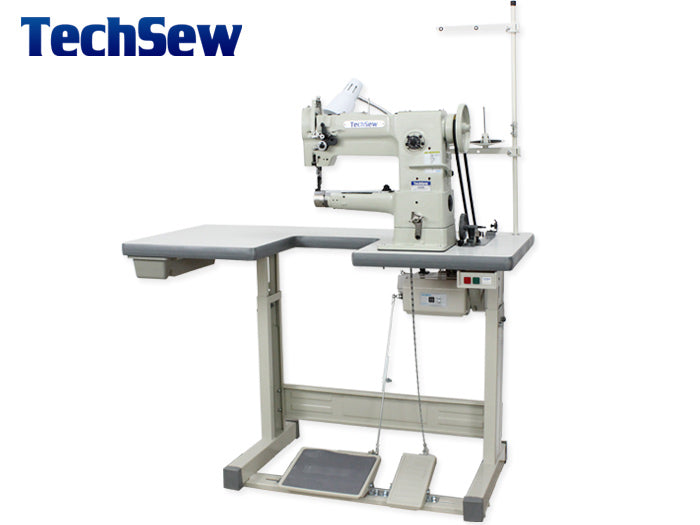 Techsew 2600-B Narrow Cylinder Industrial Sewing Machine with Binding Kit, Binding Attachment