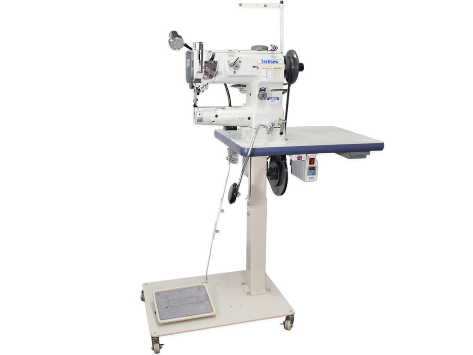 Techsew 4800 PRO Cylinder Walking Foot Industrial Sewing Machine with Pedestal Stand Package
