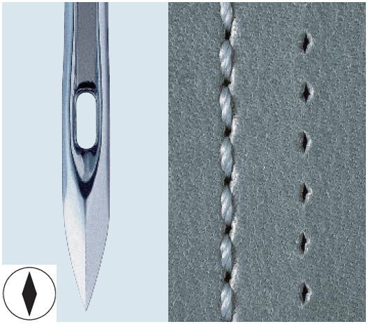Organ 794DIA Diamond Point Needles for Industrial Sewing Machines Techsew 5100